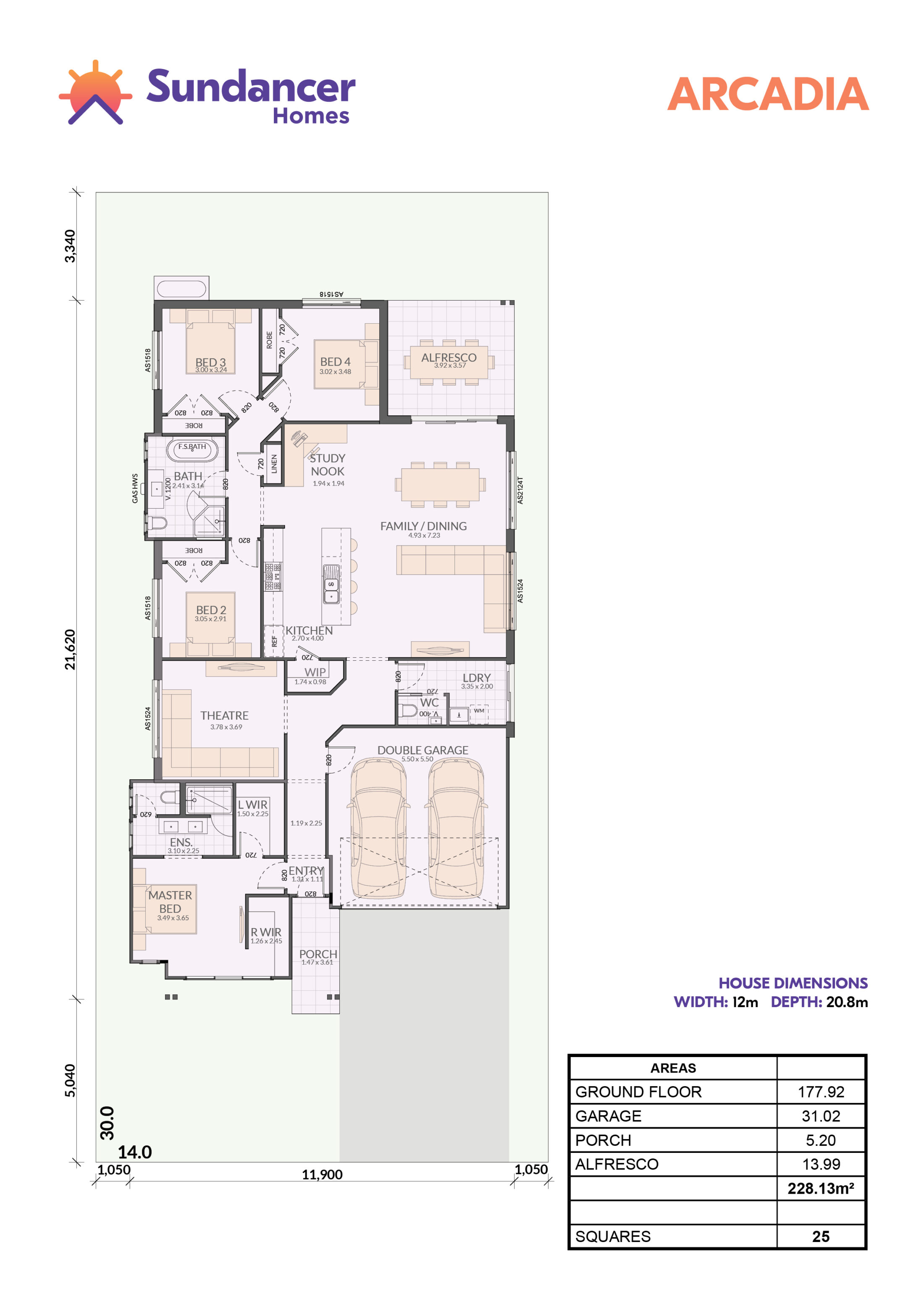 Lot 18, Arcadia - Designer Facade - Sundancer